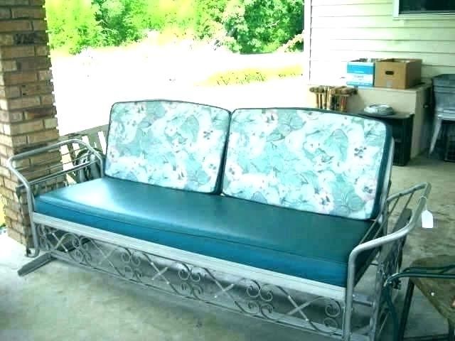 Antique Glider Retro Outdoor Sofa Metal Cushions Chair Bench Regarding Newest Glider Benches With Cushion (View 15 of 20)