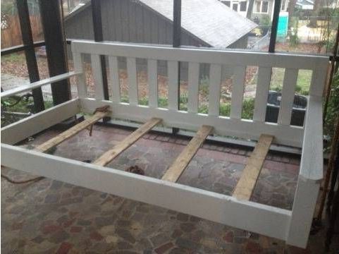 Day Bed Porch Swings With Regard To Most Up To Date Diy – Frame Idea For Daybed Swing (View 16 of 21)