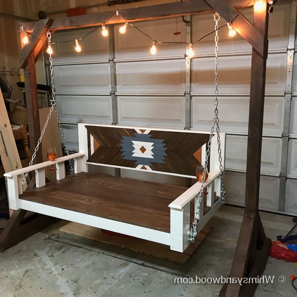 Day Bed Porch Swings Within 2020 Daybed Porch Swing Bench – Diy Tutorial  Whimsy And Wood (View 5 of 21)