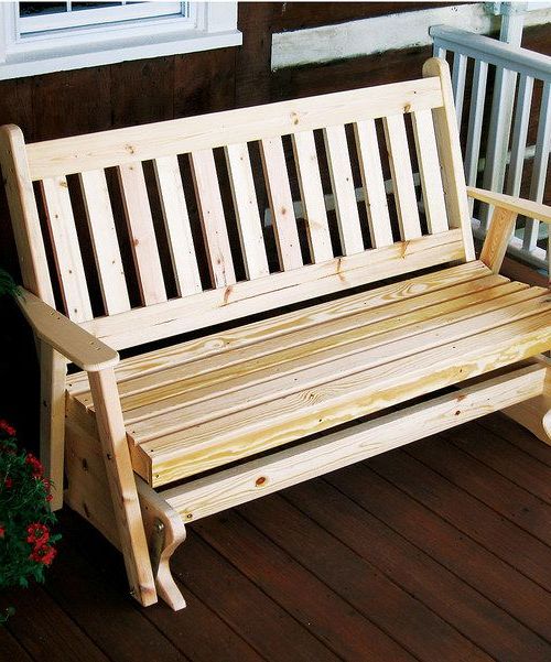 Look At This Unfinished 4' Traditional English Glider Bench With Regard To Well Known Traditional English Glider Benches (Photo 1 of 20)