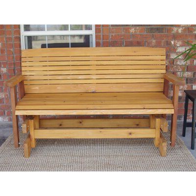 Featured Photo of 20 Best Ideas Cedar Colonial Style Glider Benches