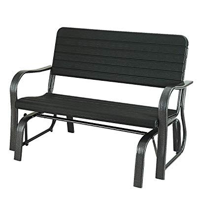 Loveseat Glider Benches Pertaining To Trendy Buy Giantex Swing Glider Chair Patio Steel Porch Chair (View 18 of 20)