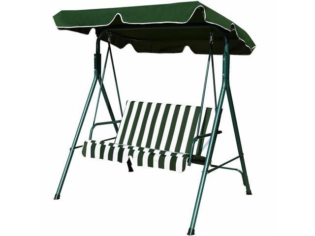 Loveseat Patio Canopy Swing Glider Hammock Cushioned Steel Frame Outdoor –  Newegg In Current 3 Seats Patio Canopy Swing Gliders Hammock Cushioned Steel Frame (View 19 of 20)