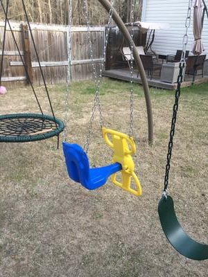 Most Current Dual Rider Glider Swings With Soft Touch Rope With Wind Rider Glider Swing Outdoor Play Swing Set Accessories (View 19 of 20)