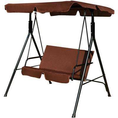 Most Recently Released 2 Person Outdoor Convertible Canopy Swing Gliders With Removable Cushions Beige Intended For 2 Person Steel Frame Patio Swing With Coffee Cushion Outdoor Loveseat  Glider Hammock With Canopy (View 19 of 20)