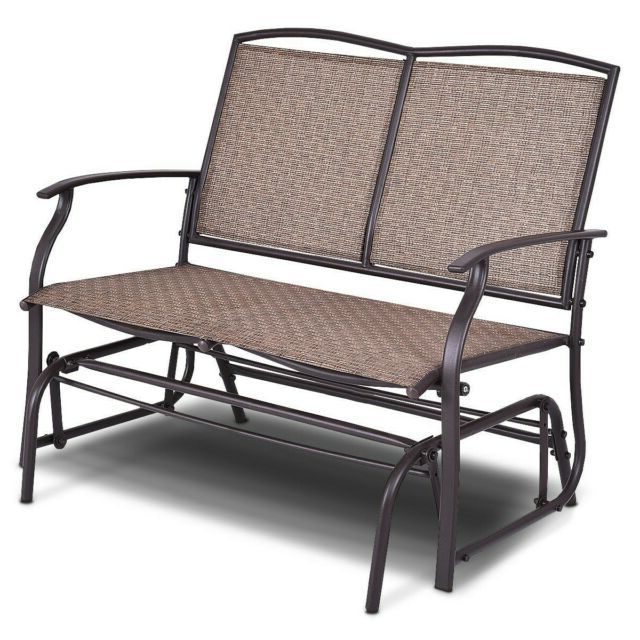 Preferred Double 2 Person Outdoor Patio Porch Swing Glider Loveseat Bench Rocking  Chair With Regard To 2 Person Loveseat Chair Patio Porch Swings With Rocker (View 3 of 20)