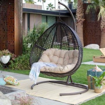 Top 10 Best Hanging Egg Chairs In 2020 – Listderful Within Trendy Outdoor Wicker Plastic Tear Porch Swings With Stand (View 17 of 20)