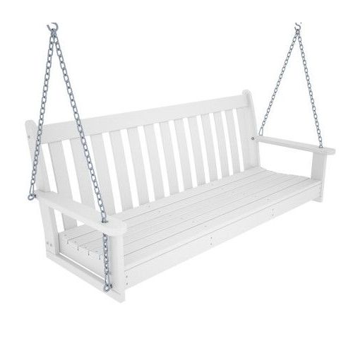 Trendy Vineyard Porch Swings With Polywood Outdoors Vineyard Polywood Porch Swing Bench – From (View 3 of 20)