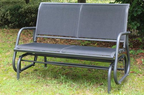 Well Known Outdoor Swing Glider Chairs With Powder Coated Steel Frame In Top 10 Best Outdoor Glider Benches Reviews In 2020 – Paramatan (View 19 of 20)