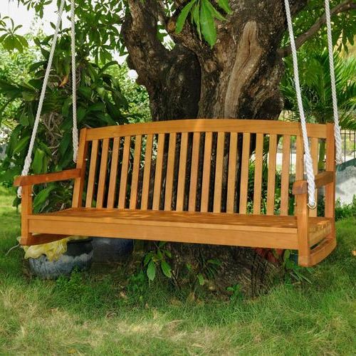 Well Known Royal Tahiti 3 Person Light Teak Oil Wood Outdoor Swing Throughout 3 Person Light Teak Oil Wood Outdoor Swings (View 1 of 20)