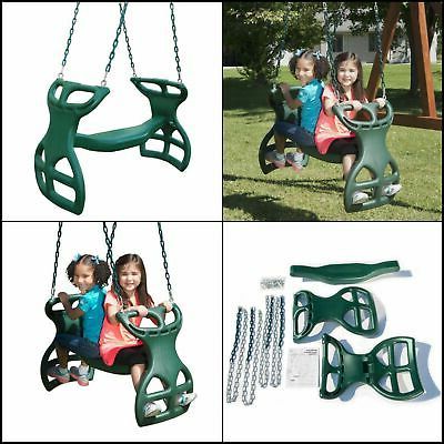 Well Liked Dual Rider Glider Swings With Soft Touch Rope In New Dual Ride Glider Swing Assembly For Outdoor Play Set (View 18 of 20)