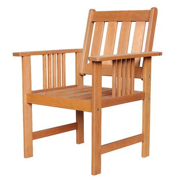 2019 Avoca Wood Garden Benches Pertaining To Natural Avoca Wood Outdoor Armchair (View 13 of 20)