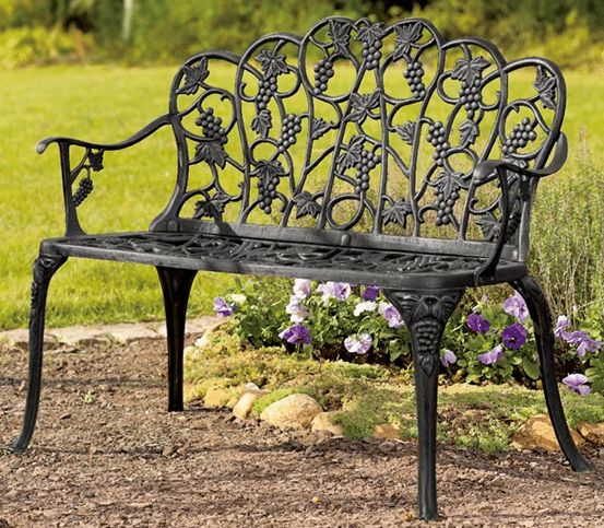 Five Patio Or Garden Metal Benches (View 20 of 20)