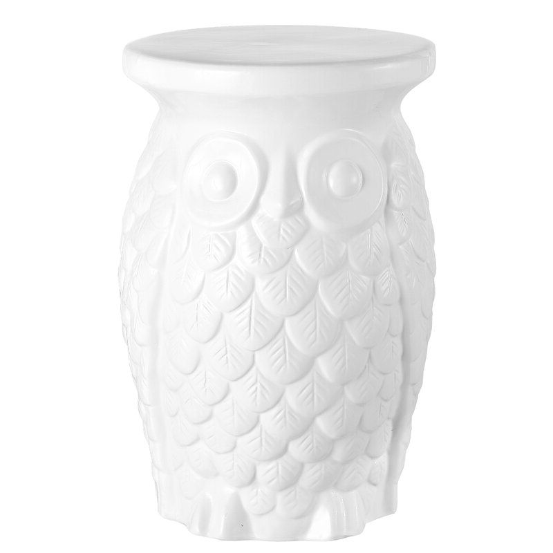 Middlet Owl Ceramic Garden Stool Inside Famous Middlet Owl Ceramic Garden Stools (Photo 1 of 20)