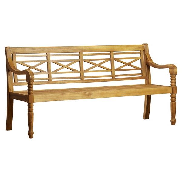 Most Recently Released Elsner Acacia Garden Benches Inside Cushionless Patio Benches (View 18 of 20)