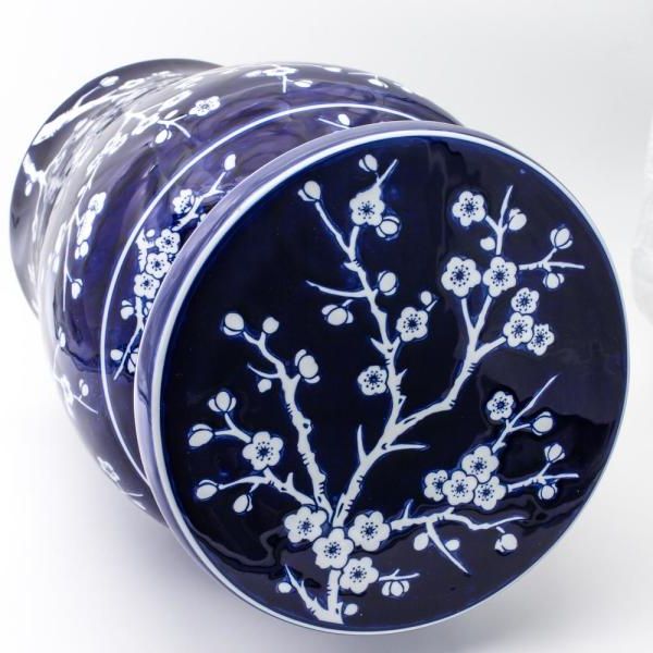 Most Recently Released Williar Cherry Blossom Ceramic Garden Stools With Regard To Unbranded Blue Garden Cobalt Cherry Blossom Podium Stool (View 9 of 20)