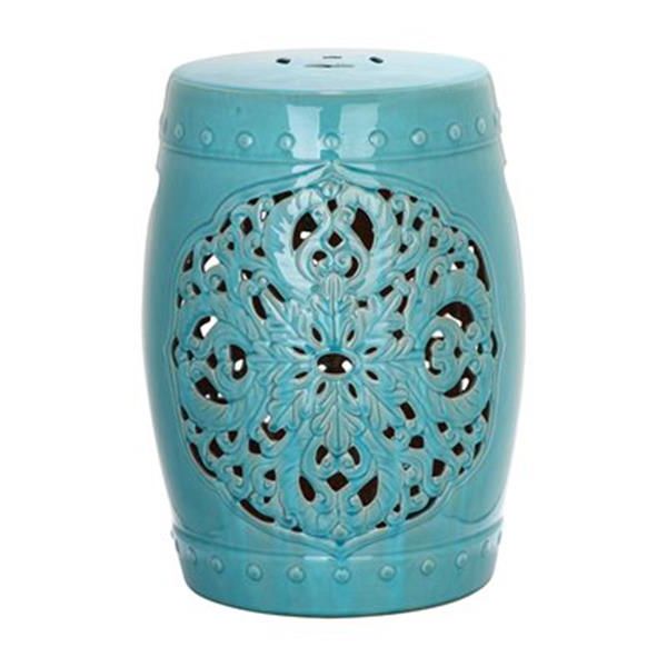 Most Up To Date Safavieh Flora 18 In Light Blue Ceramic Garden Stool Inside Ceramic Garden Stools (View 8 of 20)