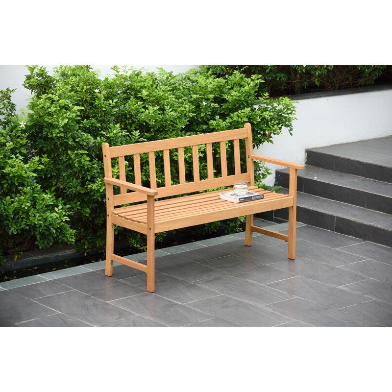 Olinda 2 Seater Wooden Garden Bench With Well Liked Manchester Solid Wood Garden Benches (View 10 of 20)