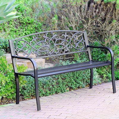 Outdoor Bench, Park Inside Recent Celtic Knot Iron Garden Benches (View 8 of 20)
