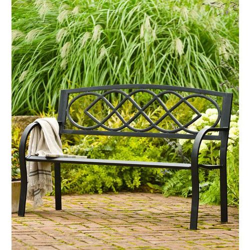 Outdoor Garden Bench, Garden With Best And Newest Celtic Knot Iron Garden Benches (View 5 of 20)