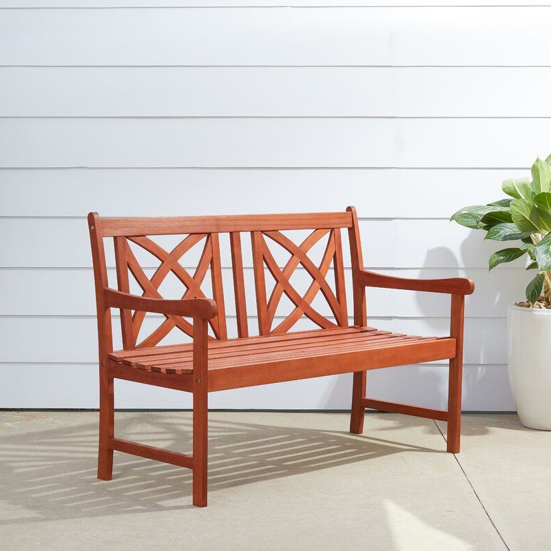 Widely Used Maliyah Wooden Garden Benches Regarding Maliyah Wooden Garden Bench (View 1 of 20)