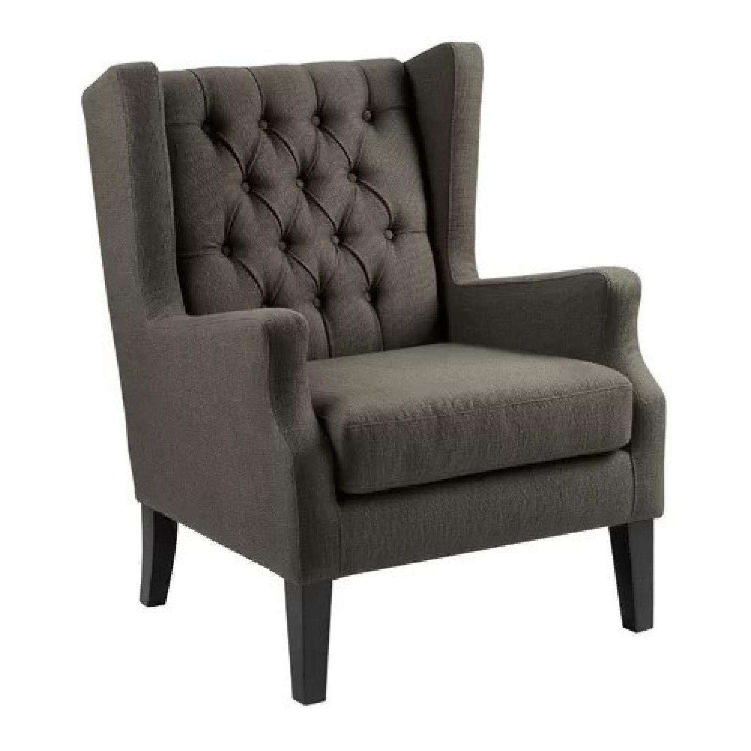 Allis Tufted Polyester Blend Wingback Chairs Pertaining To Well Known Threes Post Allis Wingback Chair (View 3 of 20)