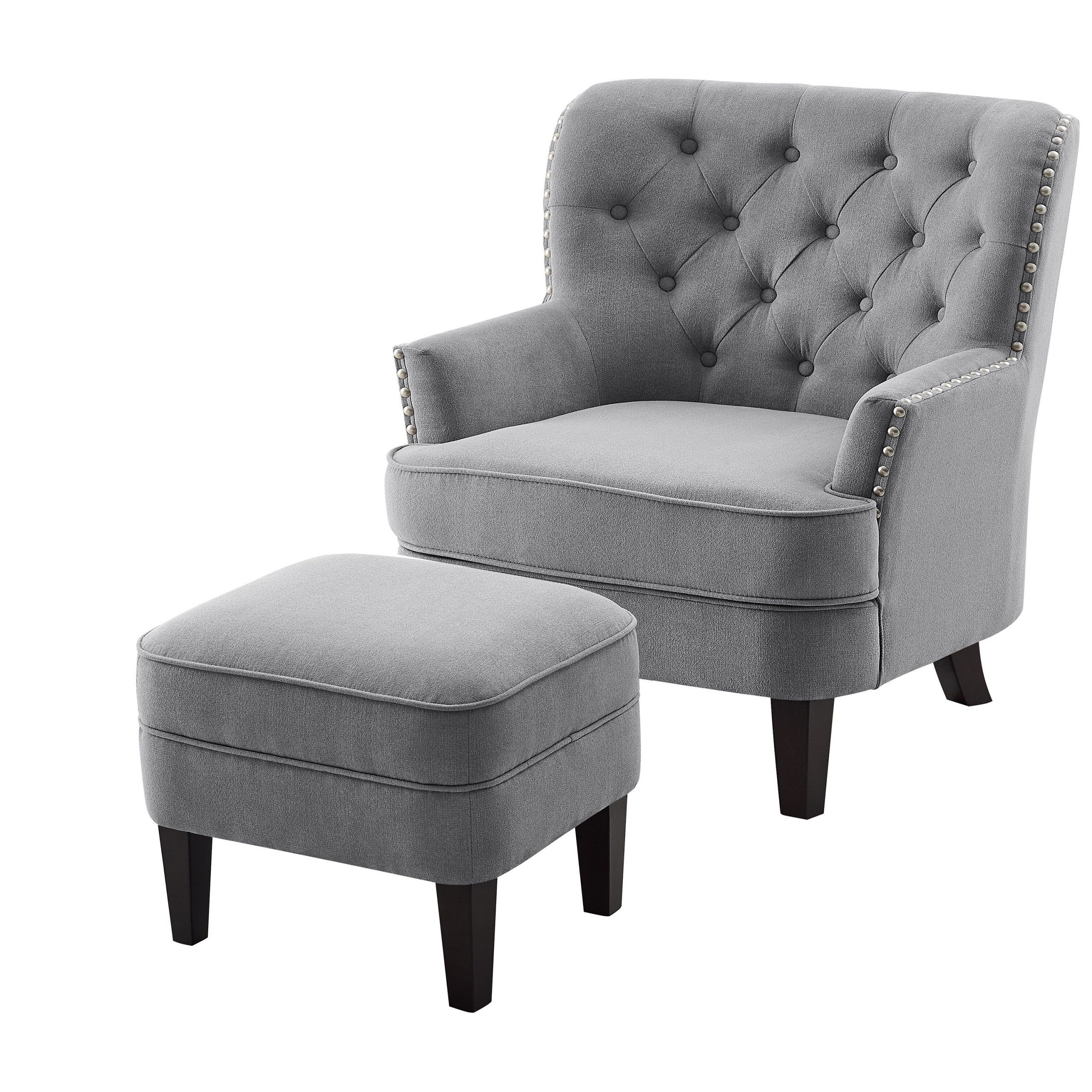 Artemi Barrel Chair And Ottoman Sets Intended For Most Recently Released Wittenberg 30" W Tufted Velvet Armchair (View 13 of 20)