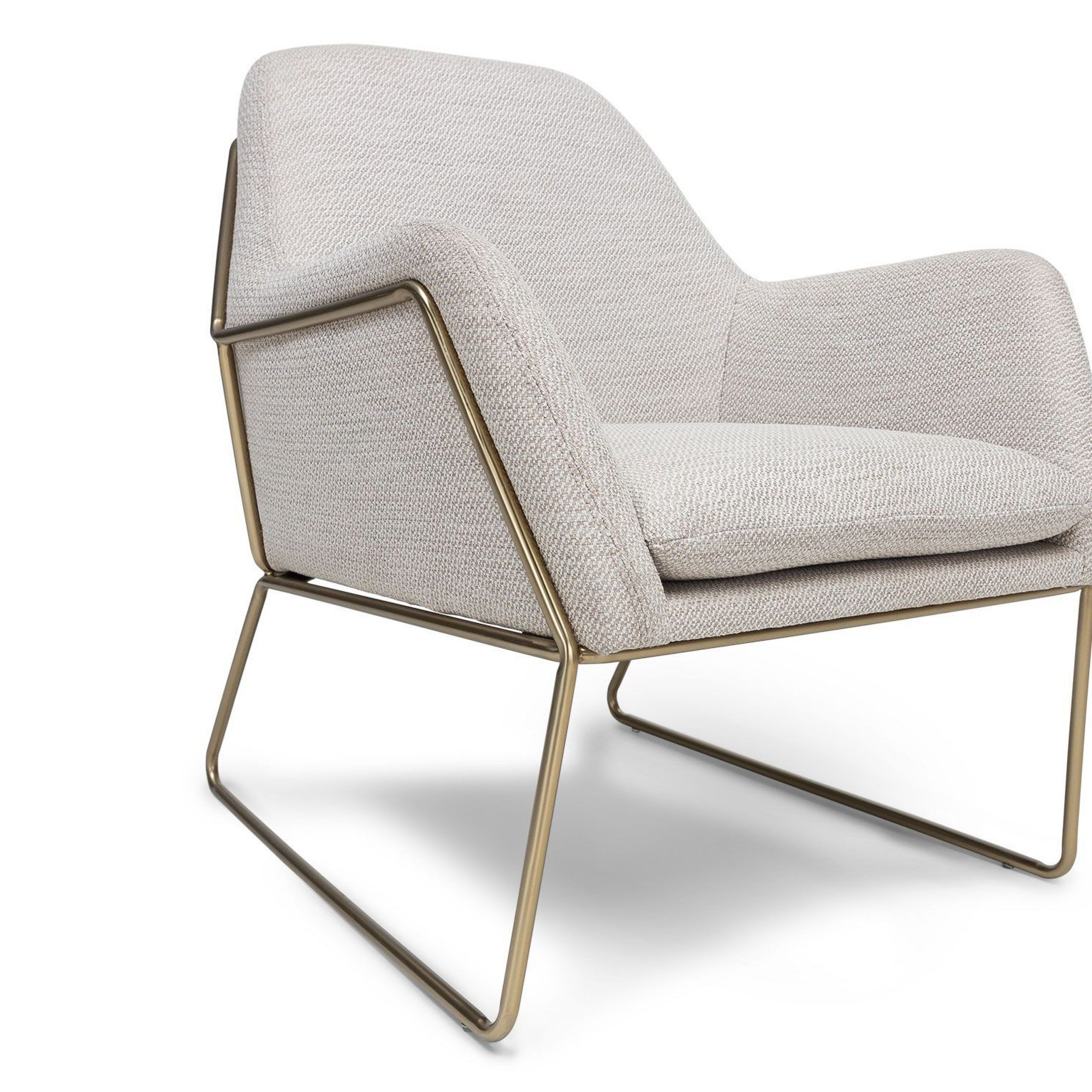 Current Lounge Chairs With Metal Leg Regarding Forma Milkyway Ivory Chair – Lounge Chairs – Article (View 14 of 20)
