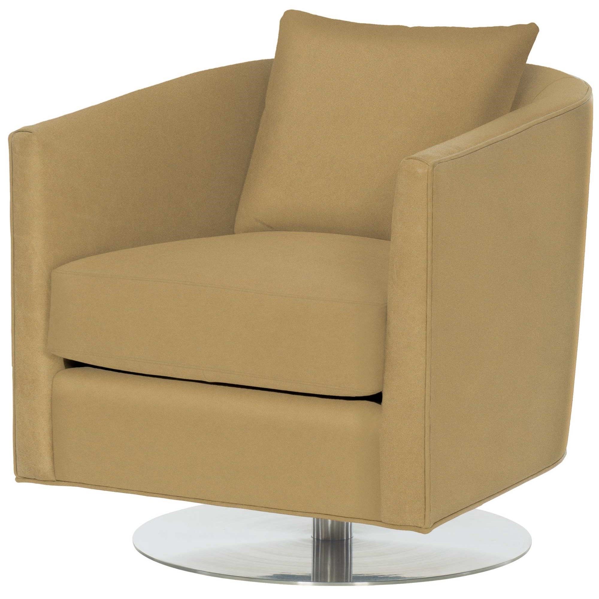 Famous Bernhardt Malone Contemporary Swivel Barrel Chair (View 18 of 20)