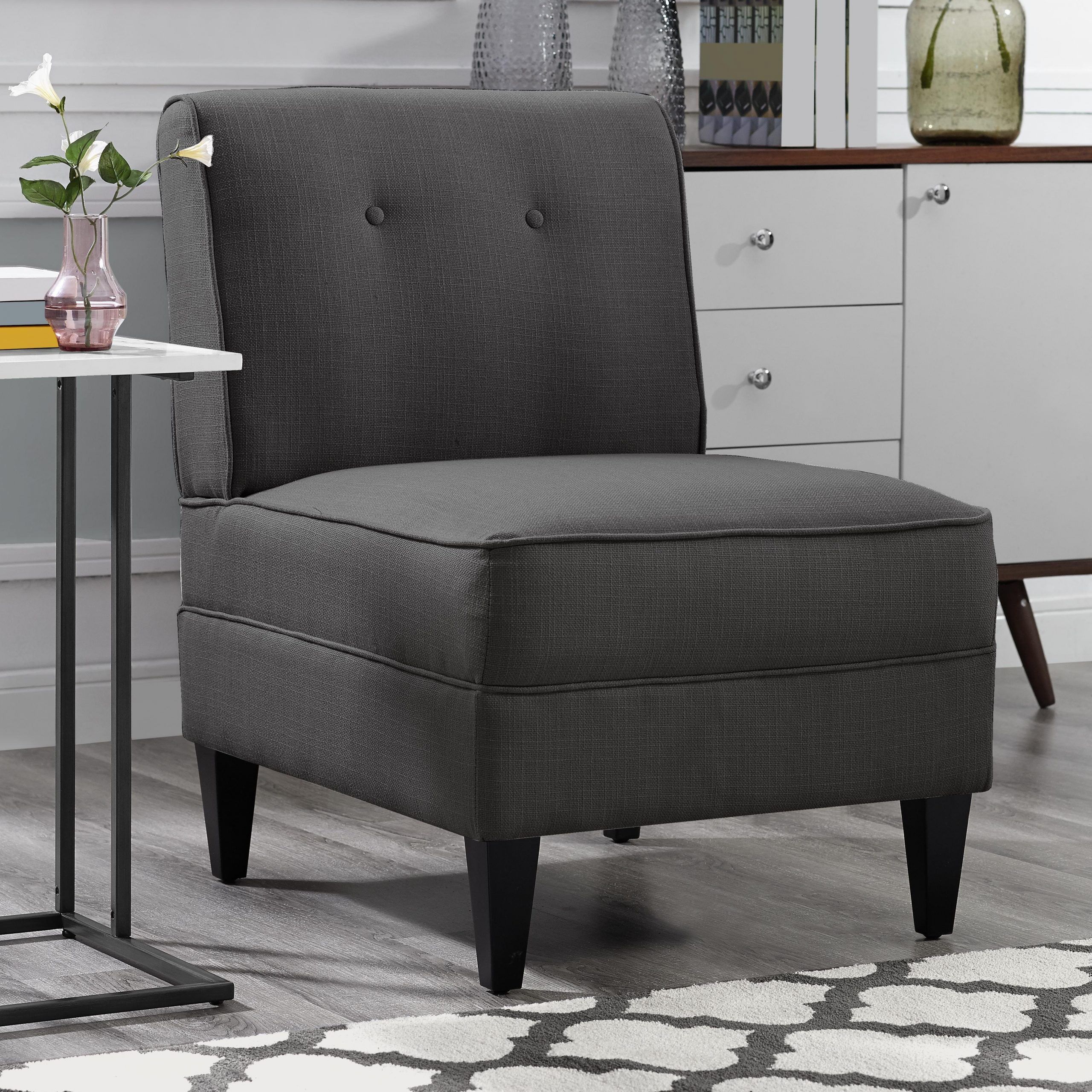 Harland Modern Armless Slipper Chairs For Popular Modern & Contemporary Slipper Accent Chairs You'll Love In (View 5 of 20)