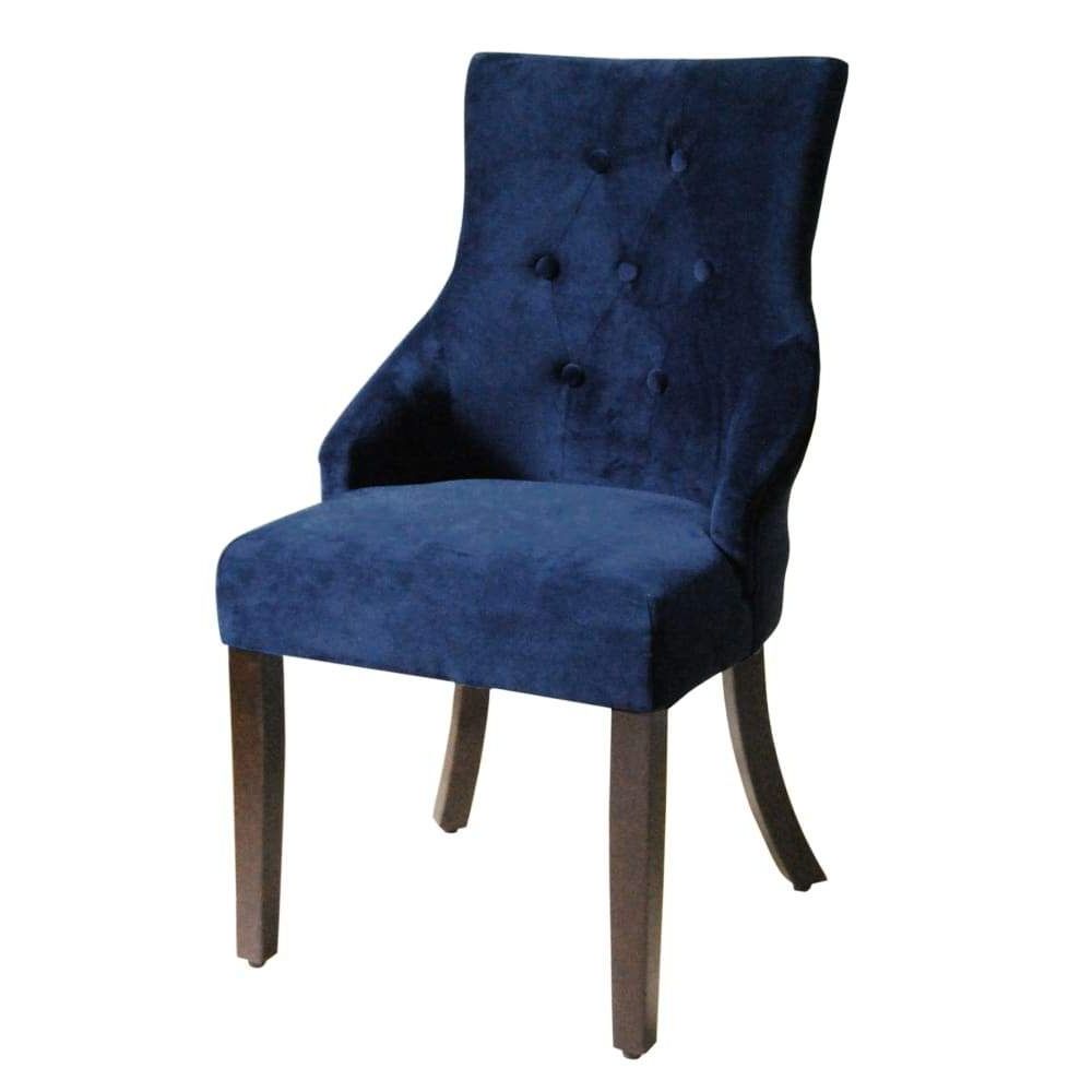 Maubara Tufted Wingback Chairs For Latest Blue Tufted Accent Chair In  (View 16 of 20)