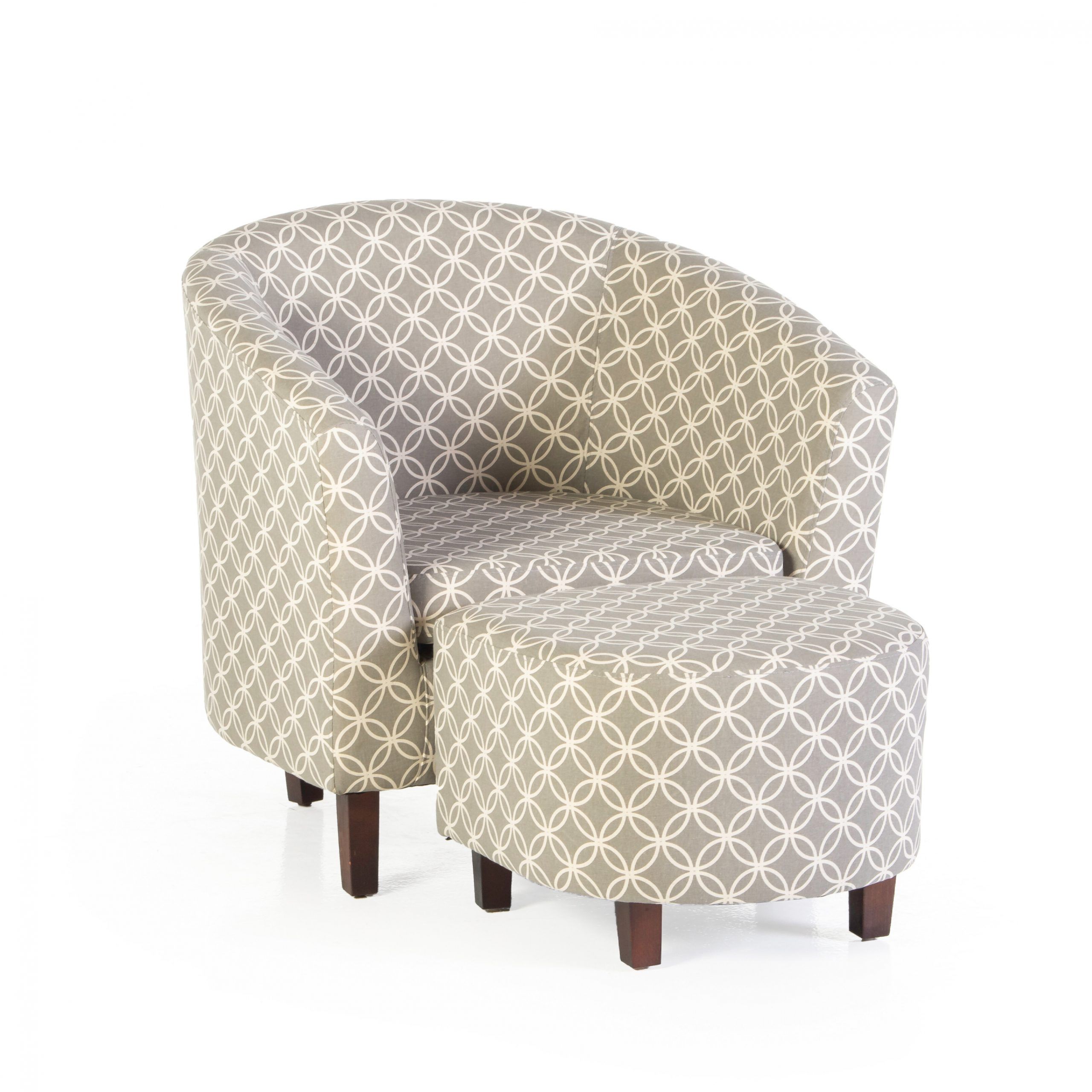 Most Current Brames Barrel Chair And Ottoman Intended For Louisiana Barrel Chair And Ottoman Sets (View 11 of 20)