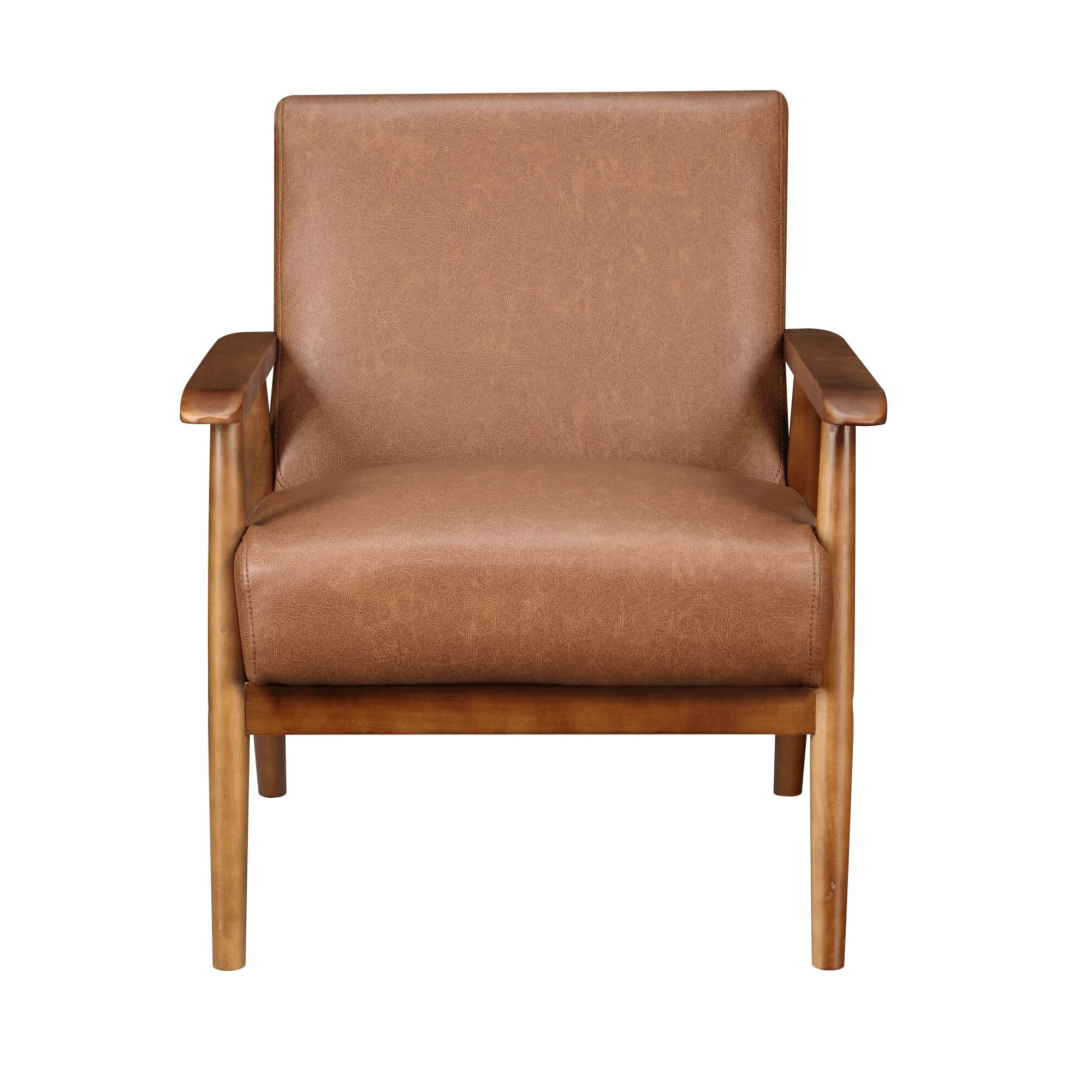 Most Recently Released George Oliver Jarin 25.38" W Faux Leather Armchair Within Jarin Faux Leather Armchairs (Photo 1 of 20)