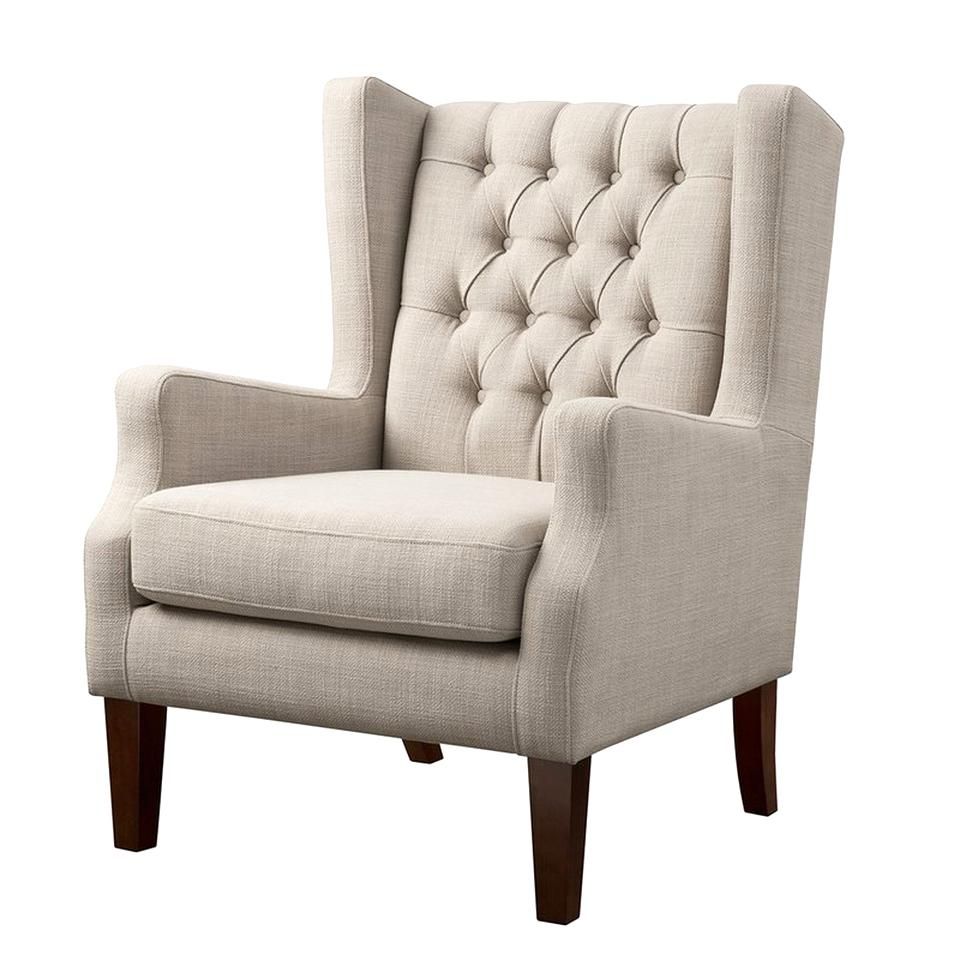 Only 3 Left Pertaining To Recent Allis Tufted Polyester Blend Wingback Chairs (View 19 of 20)
