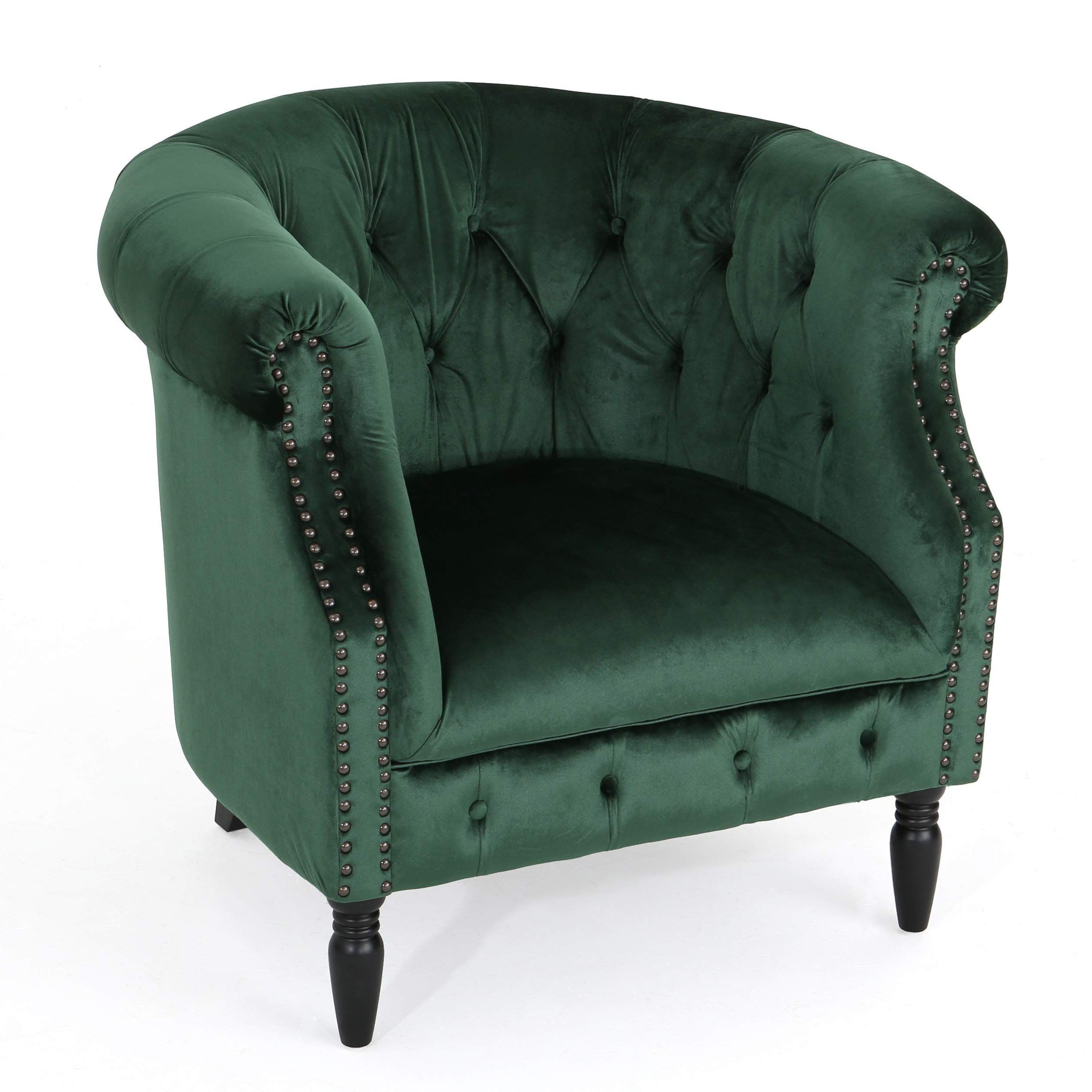Recent Pitts Armchairs Within Christopher Knight Home Akira Arm Chair, Emerald (View 16 of 20)