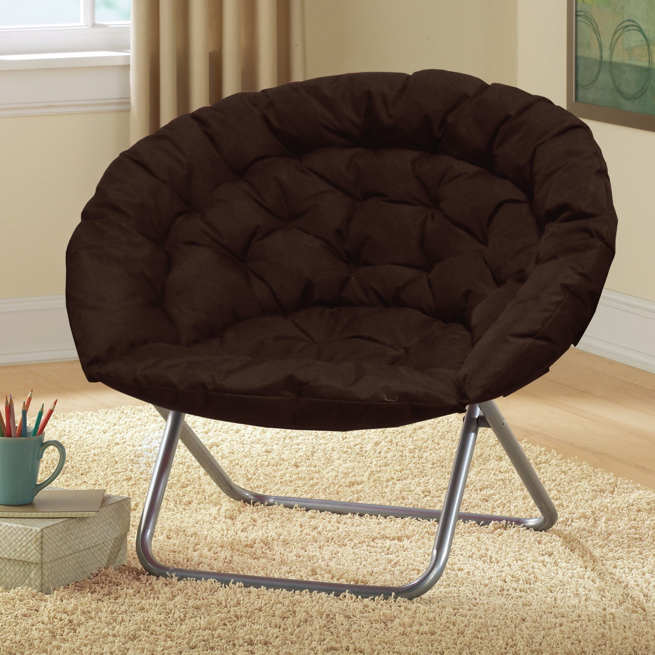 Renay 30" Papasan Chair With Regard To Most Recently Released Grinnell Silky Velvet Papasan Chairs (View 15 of 20)