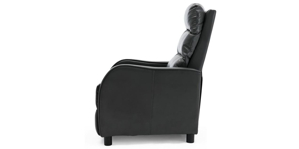 Selby Leather Push Back Recliner Chair In Grey Intended For Trendy Selby Armchairs (View 5 of 20)
