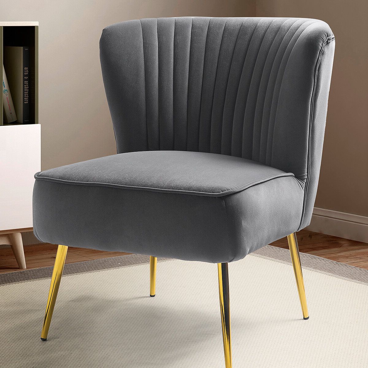 Suki Armchairs By Canora Grey Pertaining To Current Ivo 30" W Tufted Wingback Chair (View 17 of 20)