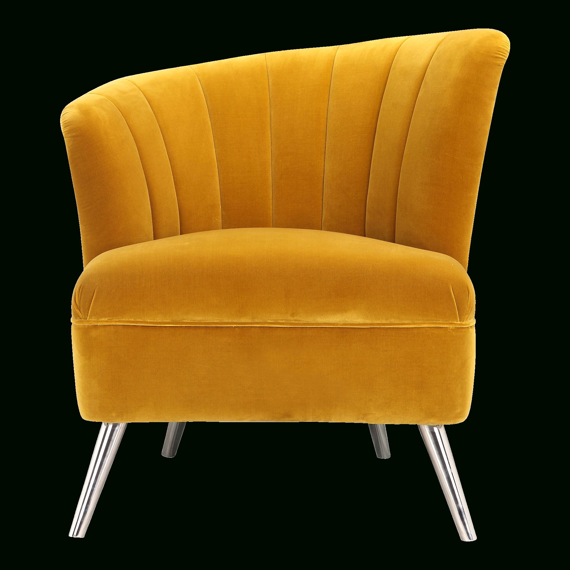 Yellow Accent Chairs In Trendy Lauretta Velvet Wingback Chairs (View 17 of 20)