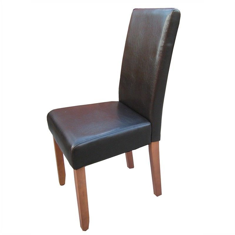 2020 Rayden Pu Upholstered Dining Chair – Dark Brown/walnut Regarding Rayden Sideboards (View 15 of 20)
