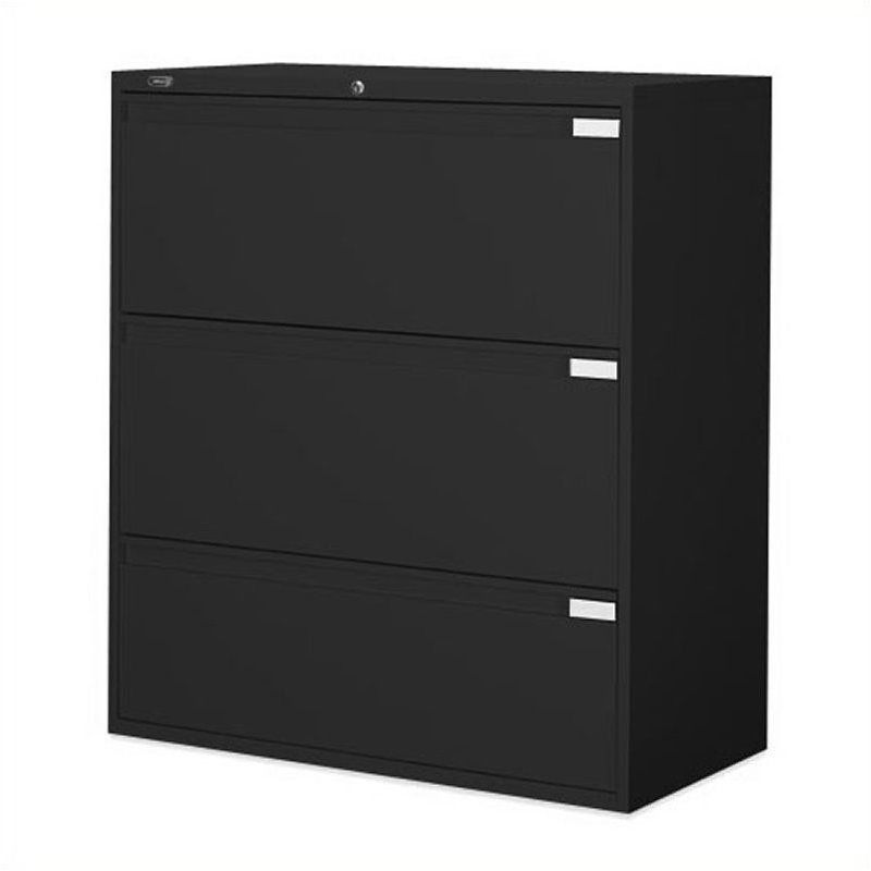 3 Drawer And 2 Door Cabinet With Metal Legs Within Current Global Office 9300p 42" 3 Drawer Lateral Metal File (View 4 of 20)
