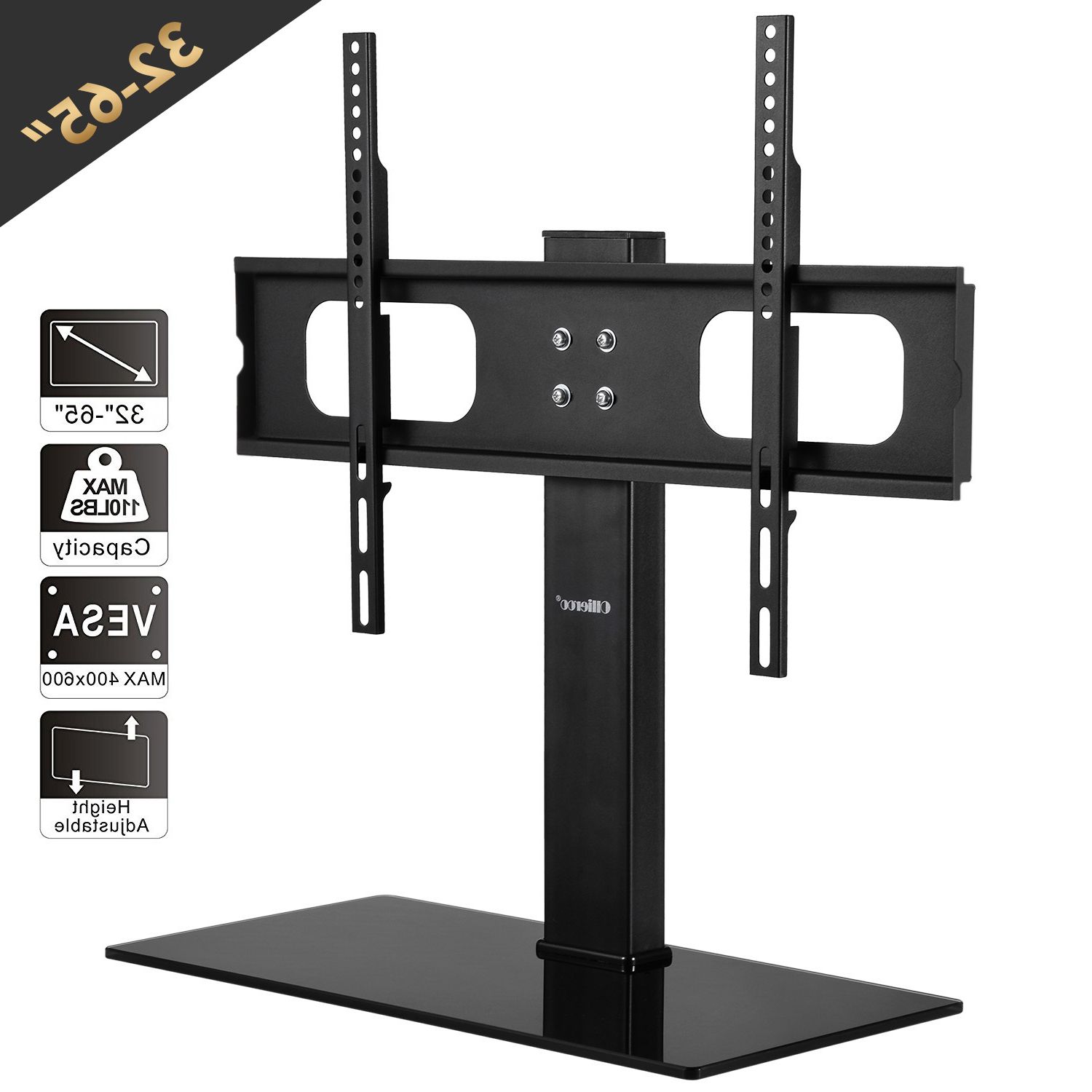 Allieroo Universal Tabletop Tv Stand With Mount Adjustable Throughout Favorite Shilo Tv Stands For Tvs Up To 65" (View 16 of 20)