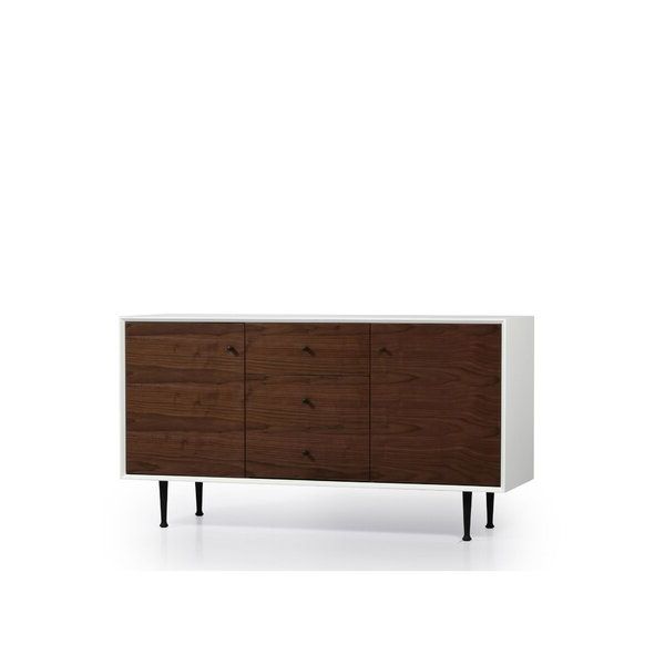 Caila 60" Wide 3 Drawer Sideboards Pertaining To Trendy Corrigan Studio® Gautreau 60" Wide 3 Drawer Sideboard (View 20 of 20)