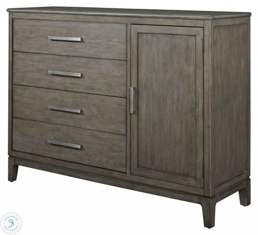 Cascade Garrison Grey Door Bureau Server From Kincaid With Most Up To Date Pandora 42" Wide 2 Drawer Servers (View 4 of 20)