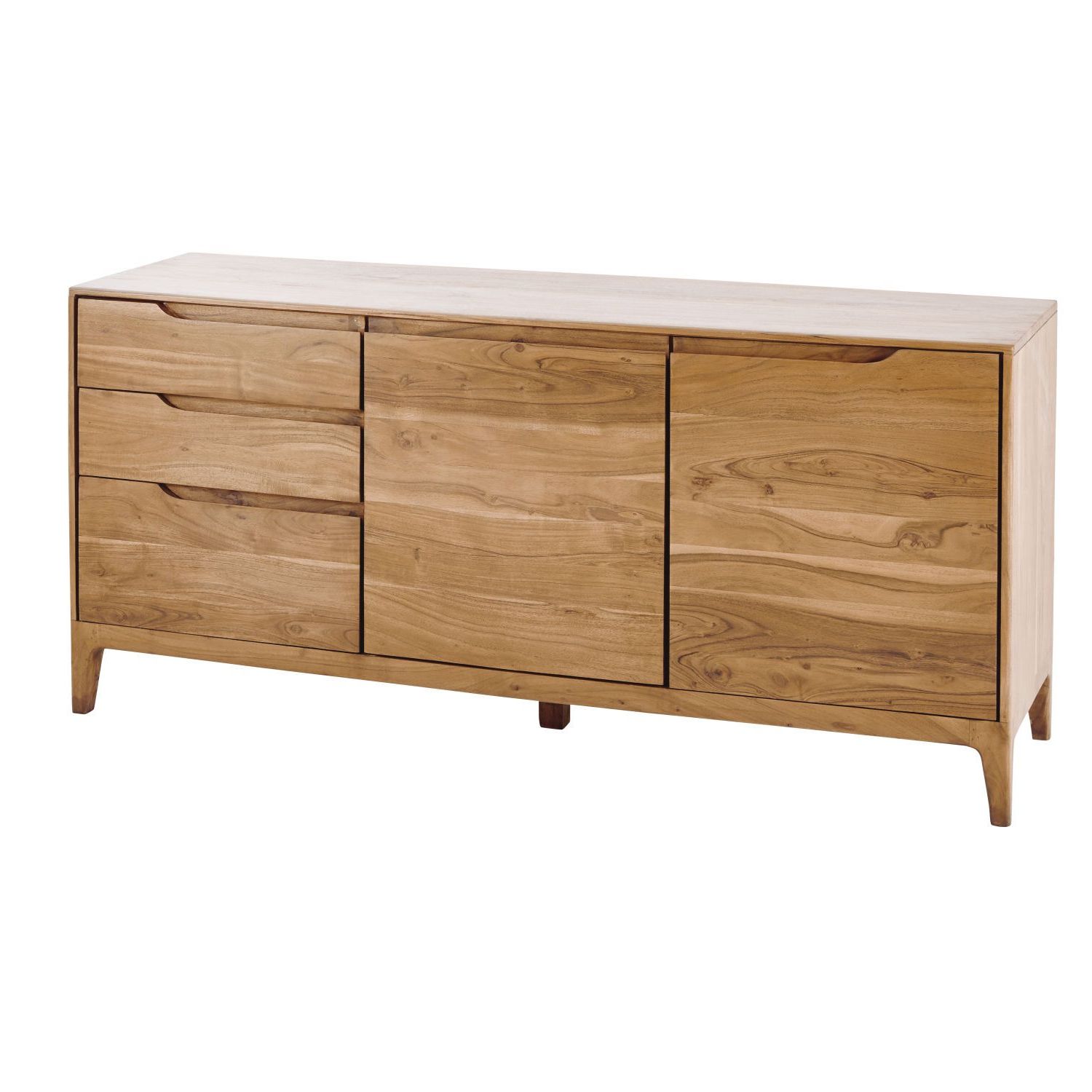 Current Orianne 55" Wide 2 Drawer Sideboards With Acacia Vintage 2 Door 3 Drawer Sideboard (View 16 of 20)