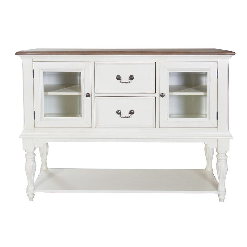Famous Ismay 56" Wide 3 Drawer Sideboards For Ellon 56" Wide 2 Drawer Buffet Table & Reviews (View 7 of 20)