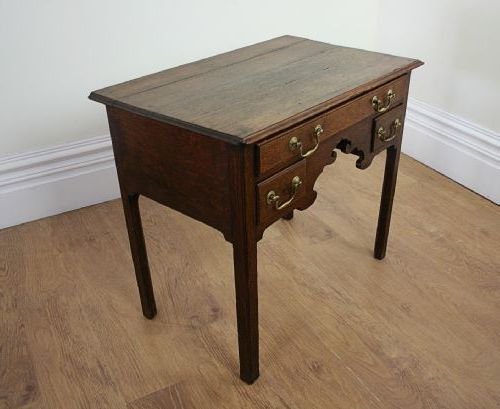 George Oliver Sideboards "new York Range" Gray Solid Pine Wood Regarding Well Known English 2ft 8" George Ii Oak Lowboy / Writing / Side Table (View 17 of 20)