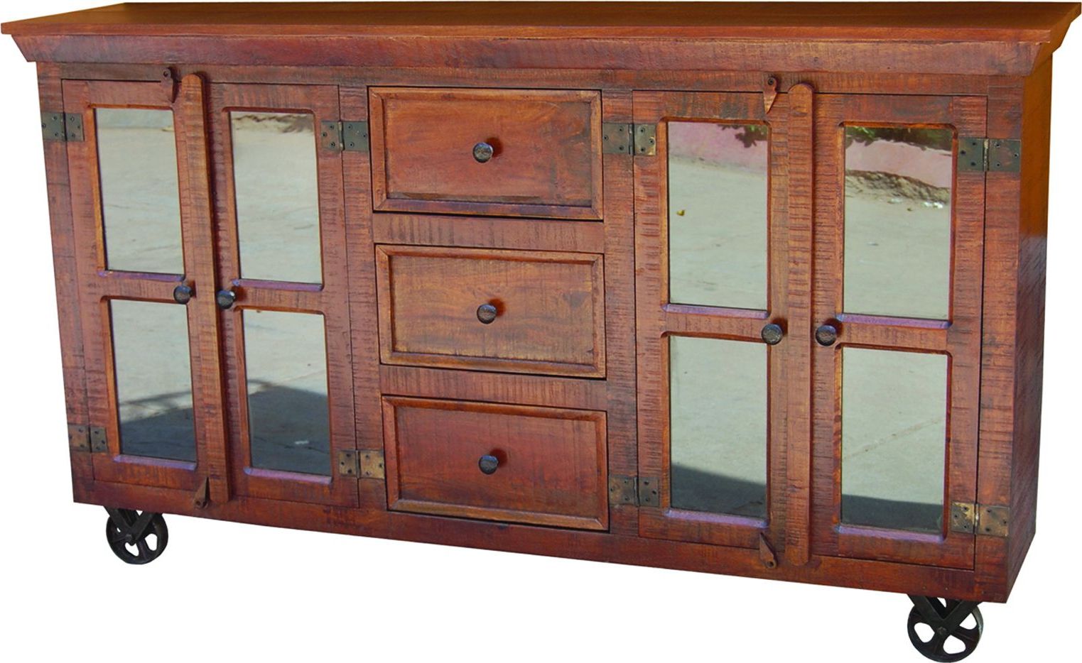 Hedgeapple In Well Known Hargrove 72" Wide 3 Drawer Mango Wood Sideboards (View 5 of 20)