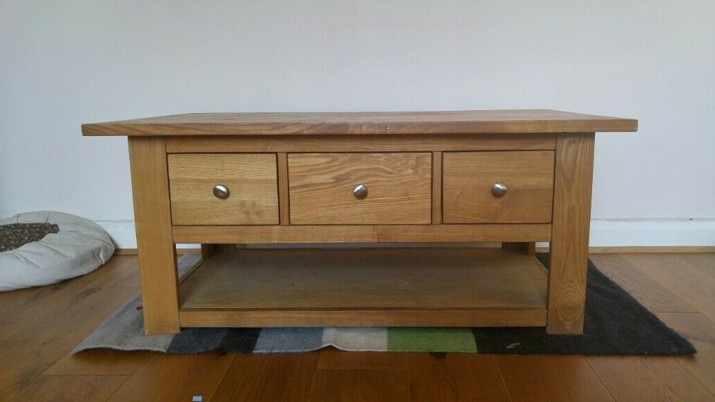 Latest Yukon 58" Wide 2 Drawer Pine Wood Sideboards Intended For Coffee Table (oak Wood) (View 2 of 20)