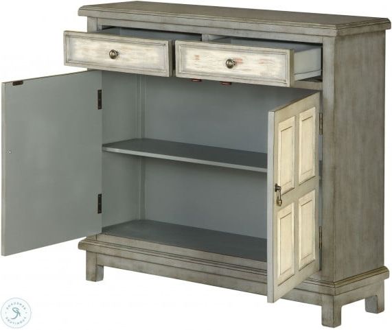 Marple 42" Wide 2 Drawer Servers Within Popular Homestead Grey 2 Drawer 2 Door Cupboard From Coast To (View 11 of 20)